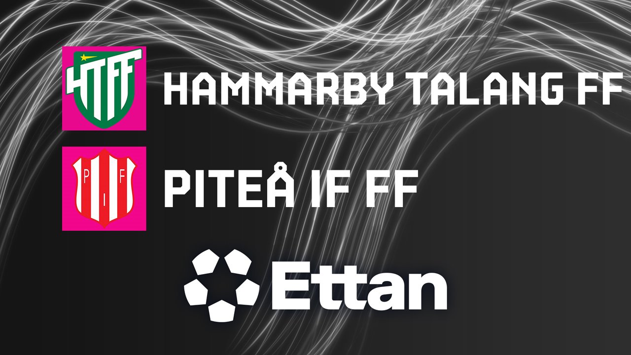 Hammarby Talang vs Piteå poster