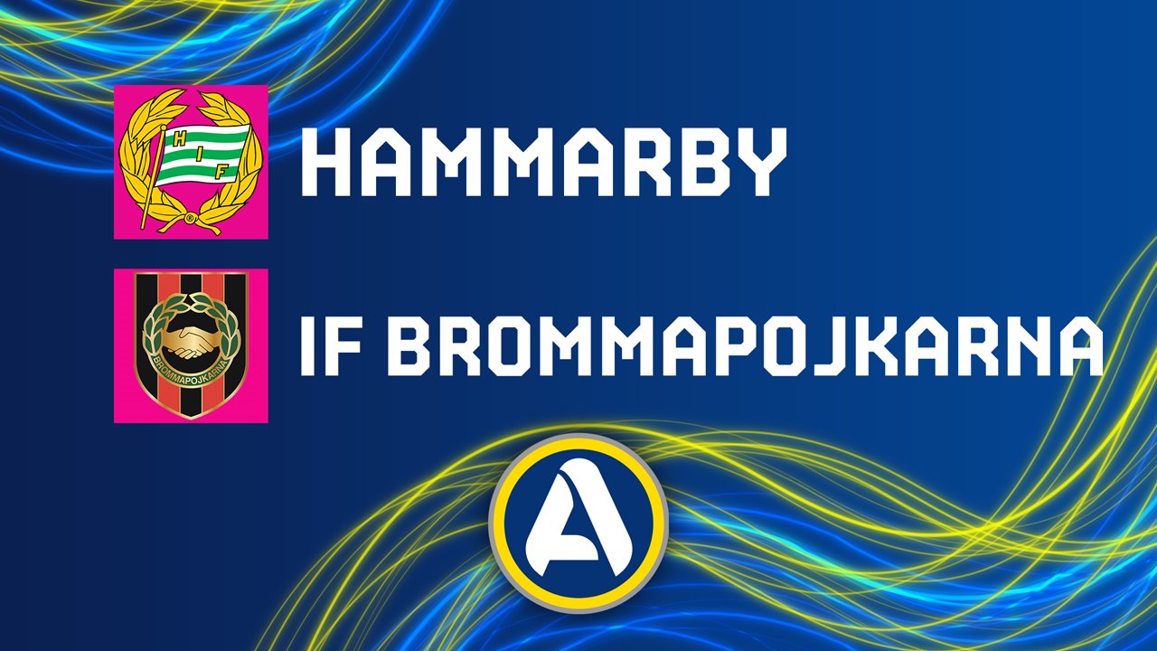 Hammarby vs Brommapojkarna poster