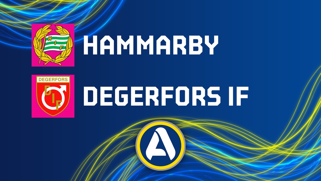 Hammarby vs Degerfors poster