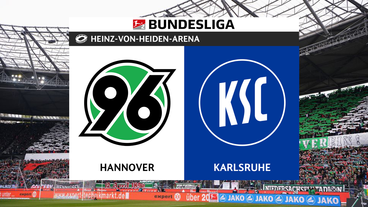 Hannover 96 vs Karlsruhe poster