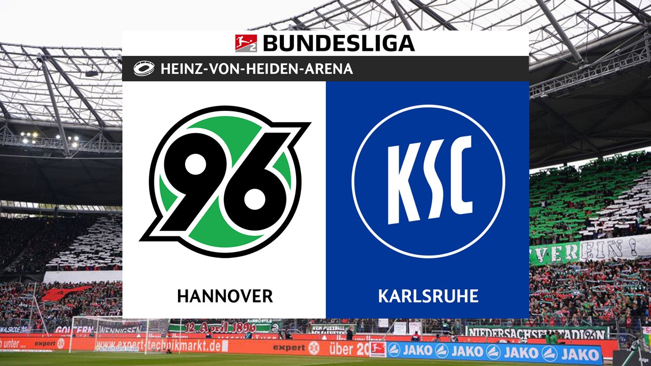 Hannover 96 vs Karlsruhe poster