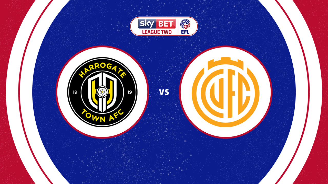 Harrogate Town vs Cambridge United poster