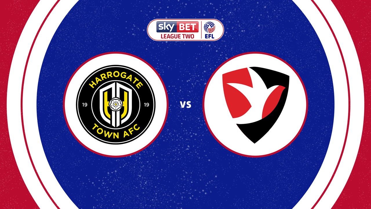 Harrogate Town vs Cheltenham Town poster