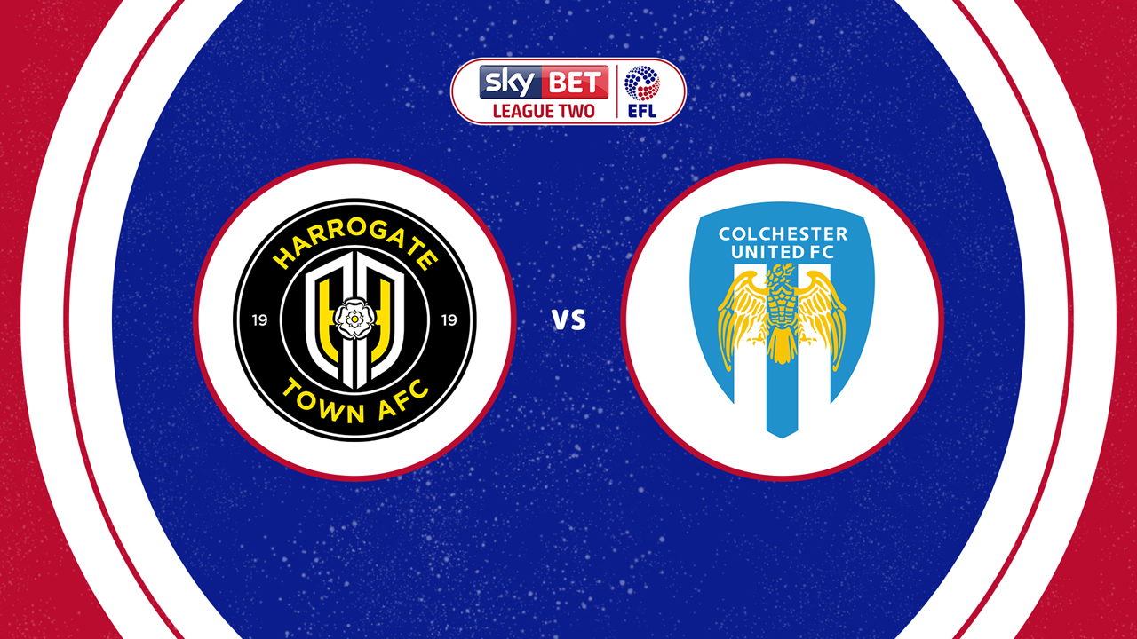 Harrogate Town vs Colchester United poster