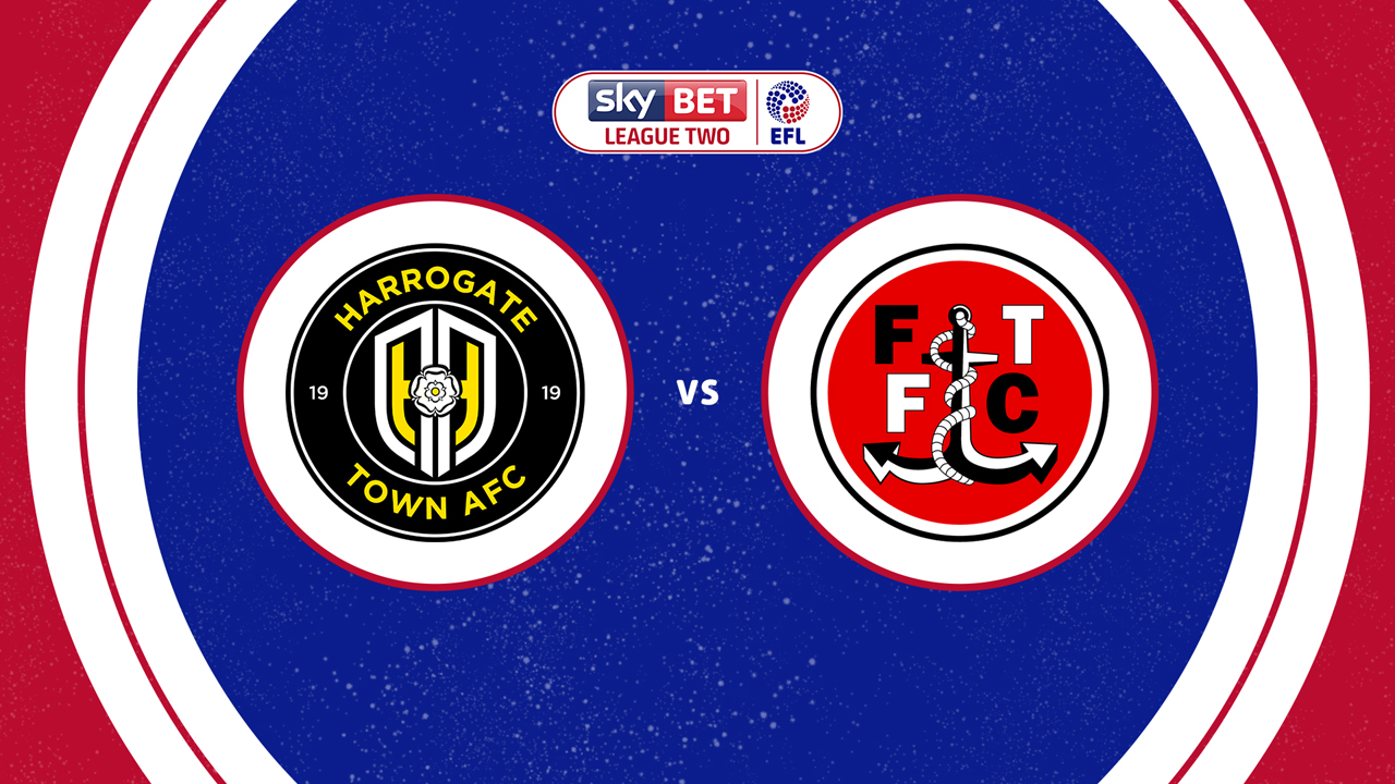 Harrogate Town vs Fleetwood Town poster