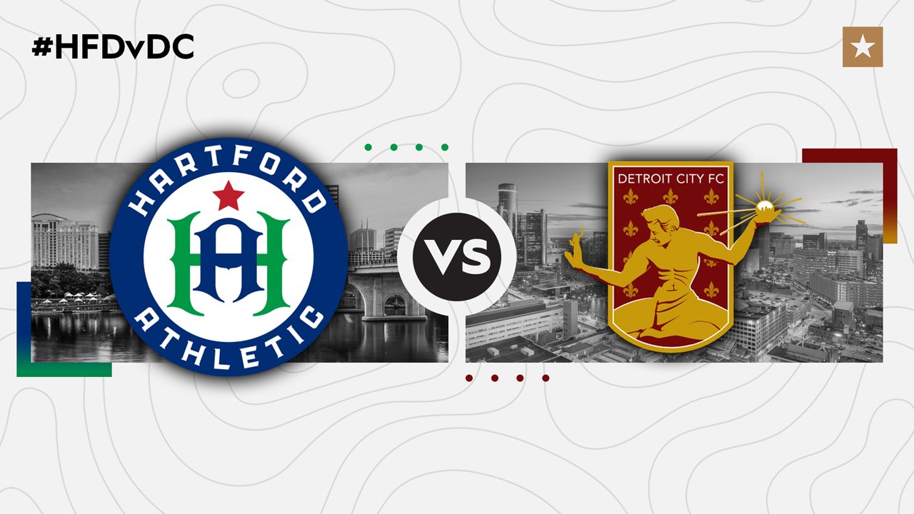Hartford Athletic vs Detroit City FC poster