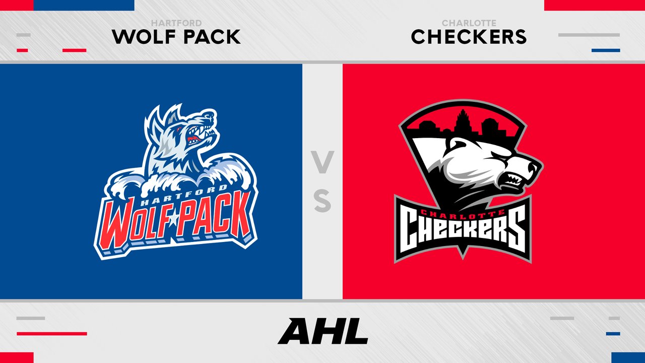 Hartford Wolf Pack vs Charlotte Checkers poster