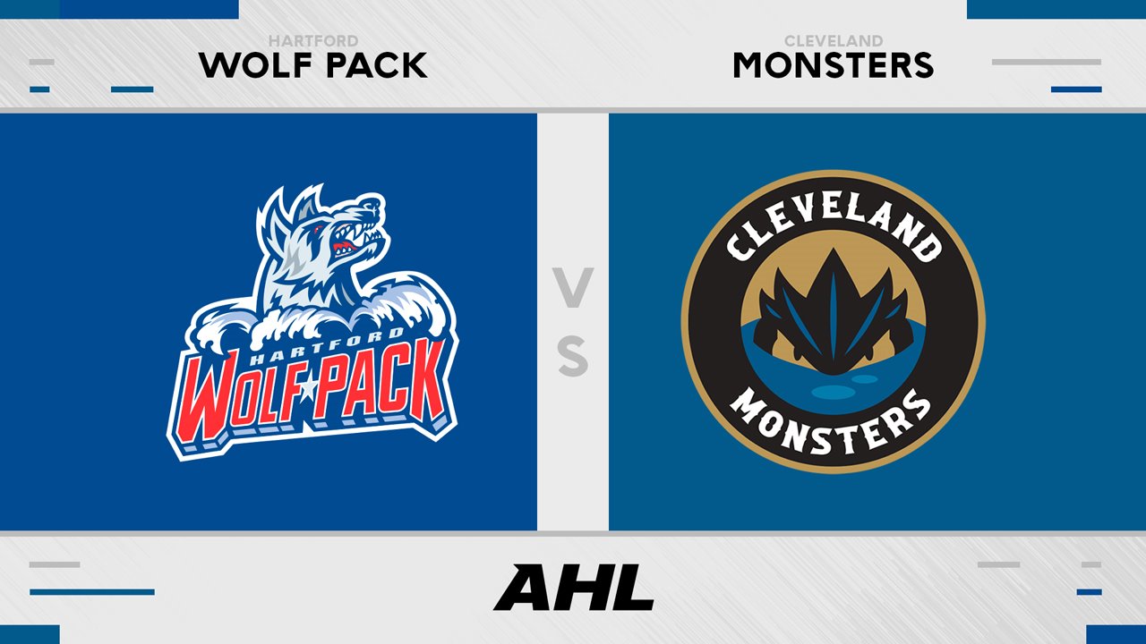 Hartford Wolf Pack vs Cleveland Monsters poster