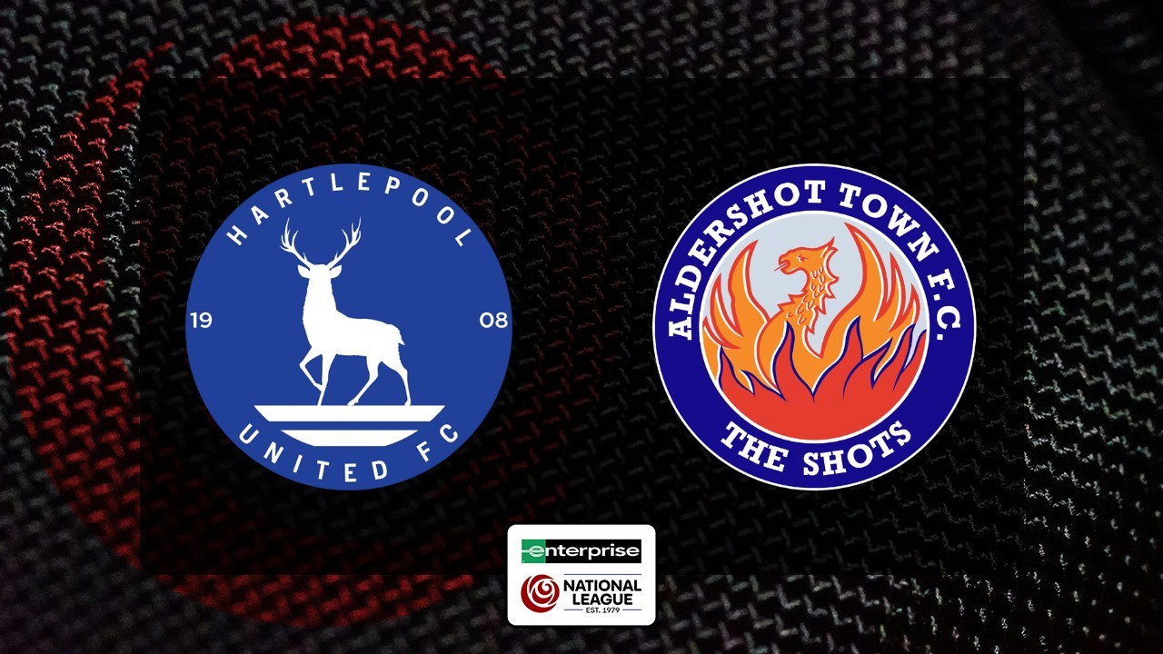 Hartlepool United vs Aldershot Town poster