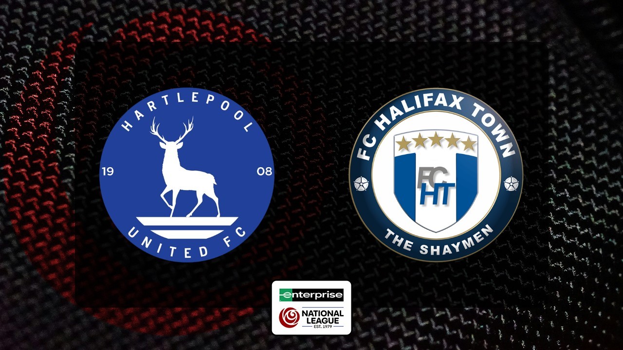 Hartlepool United vs Halifax Town poster