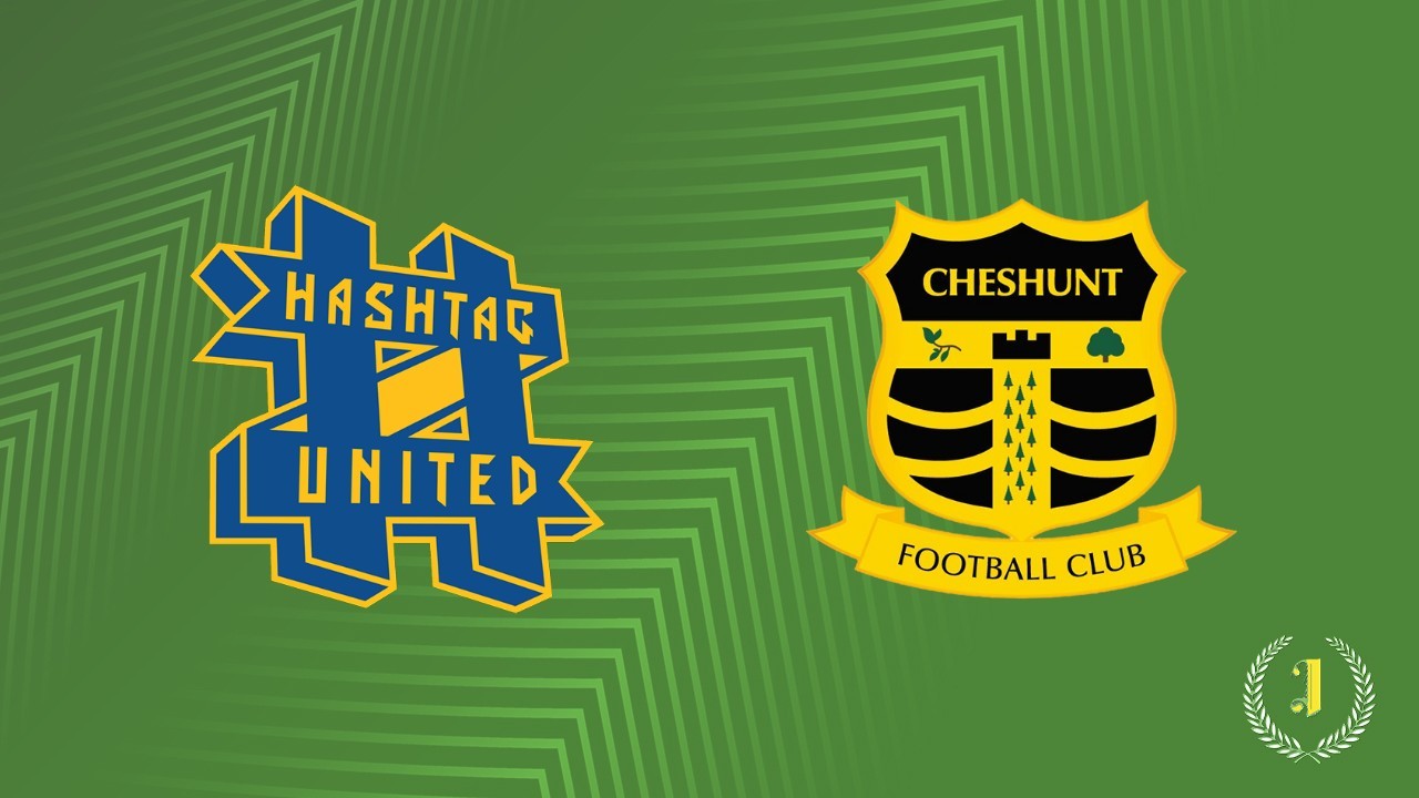 Hashtag United vs Cheshunt poster