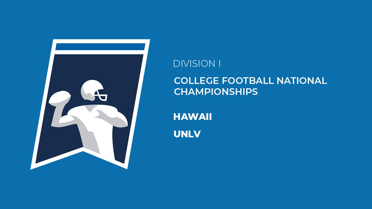 Hawaii vs UNLV poster