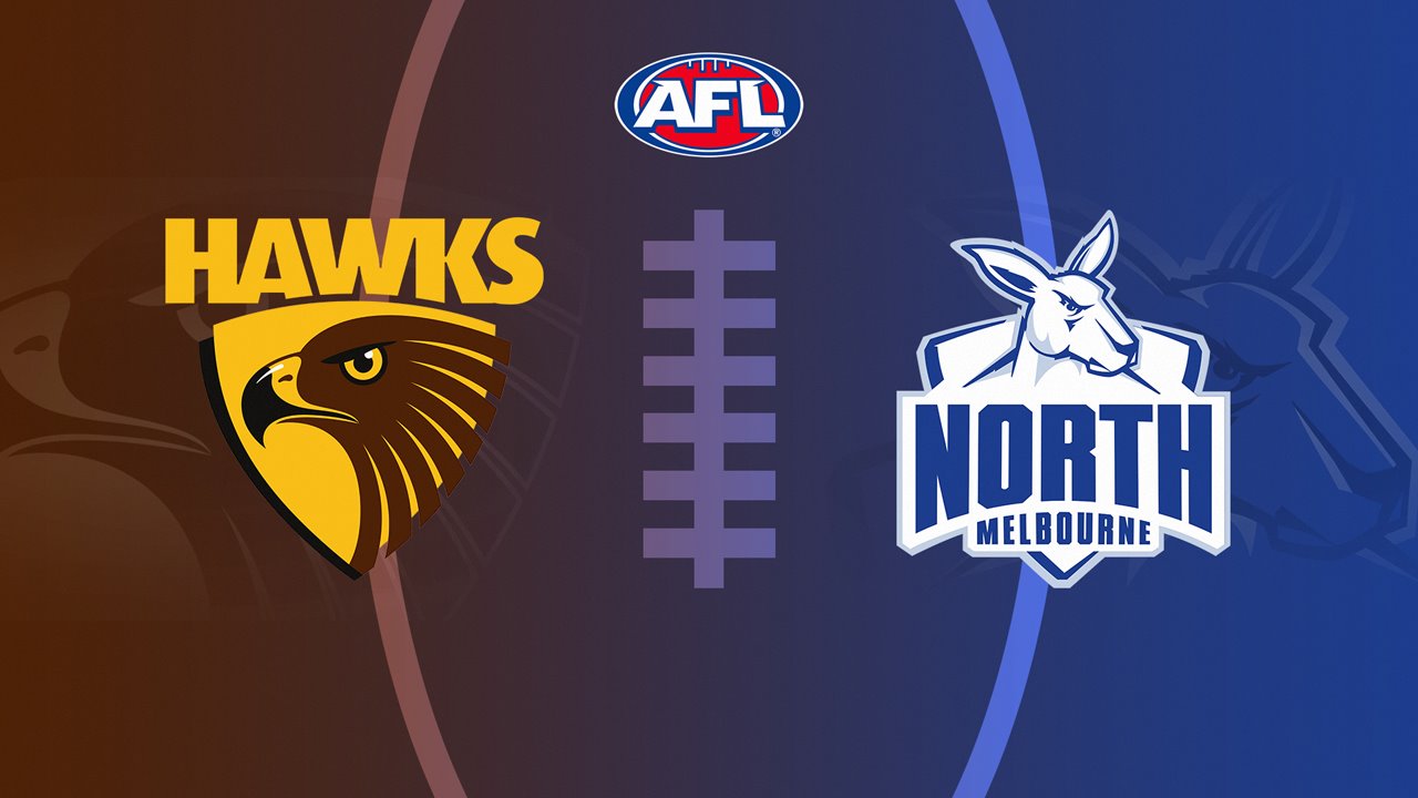 Hawthorn Football Club vs North Melbourne Football Club poster