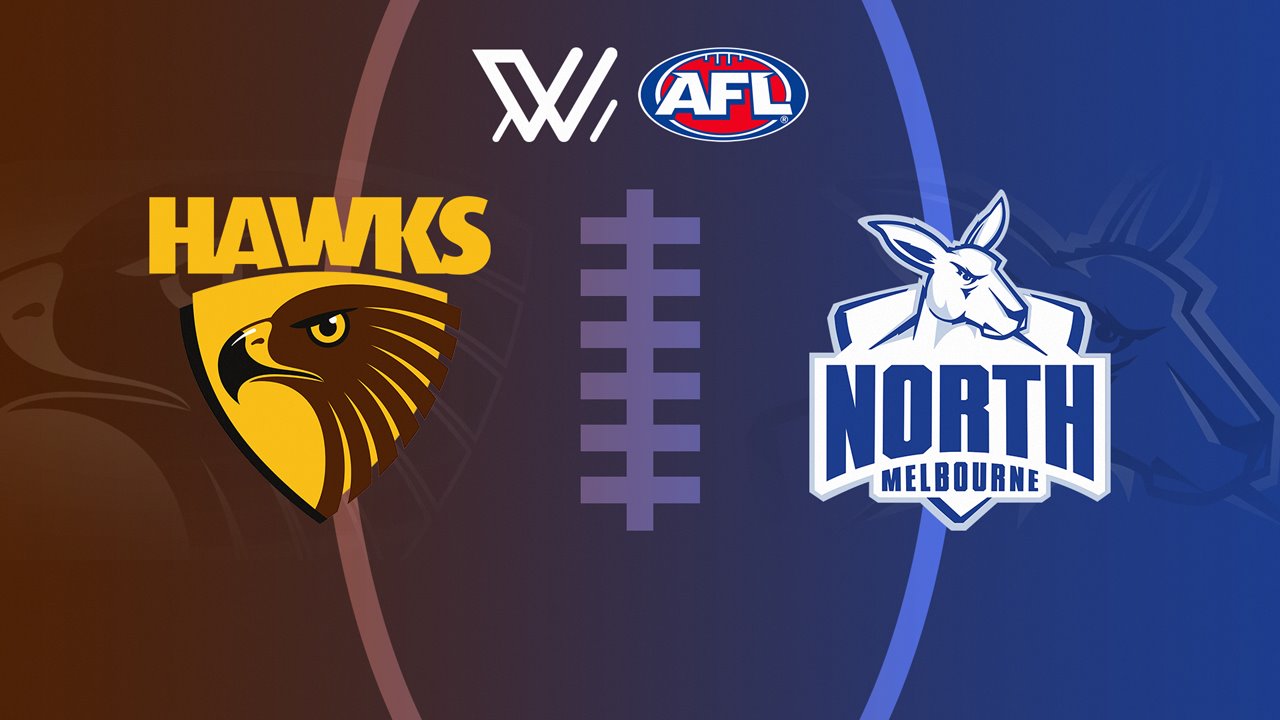 Hawthorn Hawks Women vs North Melbourne Kangaroos Women poster