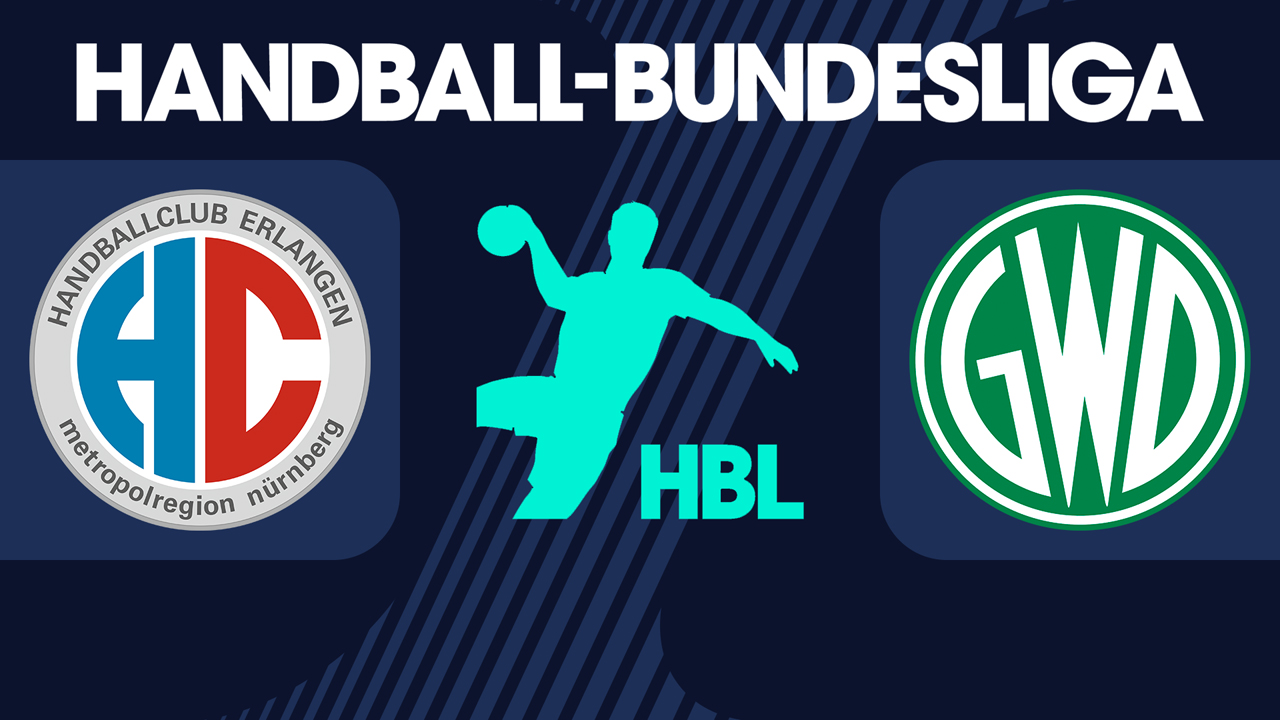 HC Erlangen vs GWD Minden poster