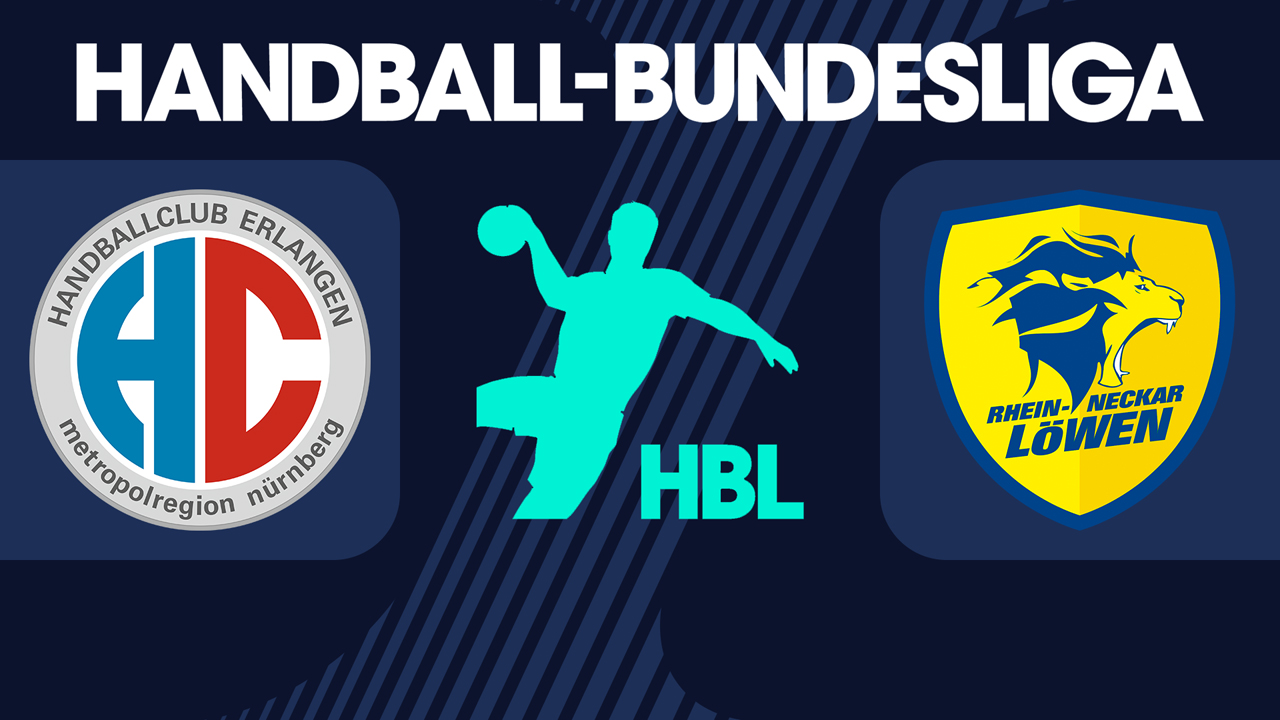 HC Erlangen vs Rhein-Neckar Löwen poster