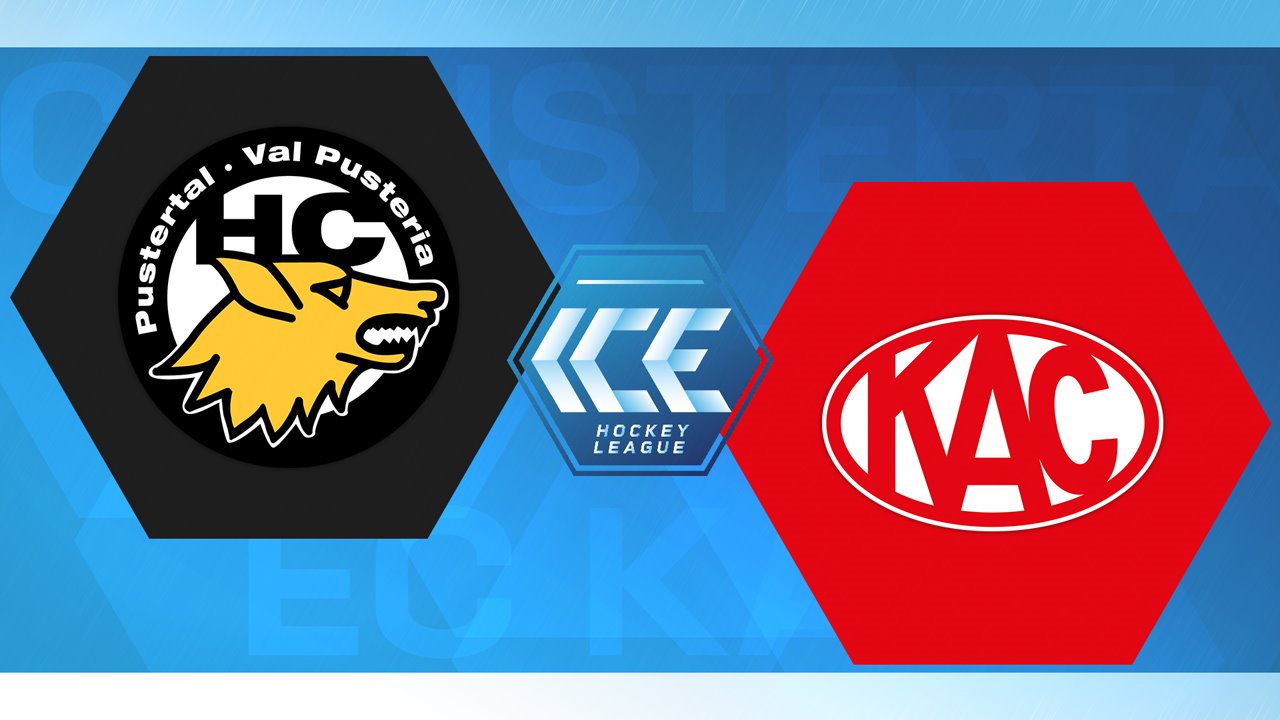 HC Pustertal Wölfe vs Klagenfurt poster