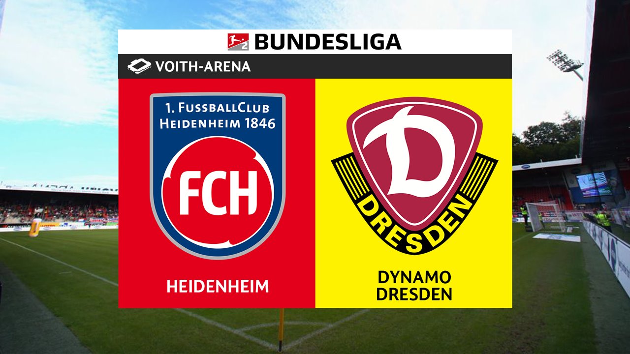 Heidenheim vs Dynamo Dresden poster
