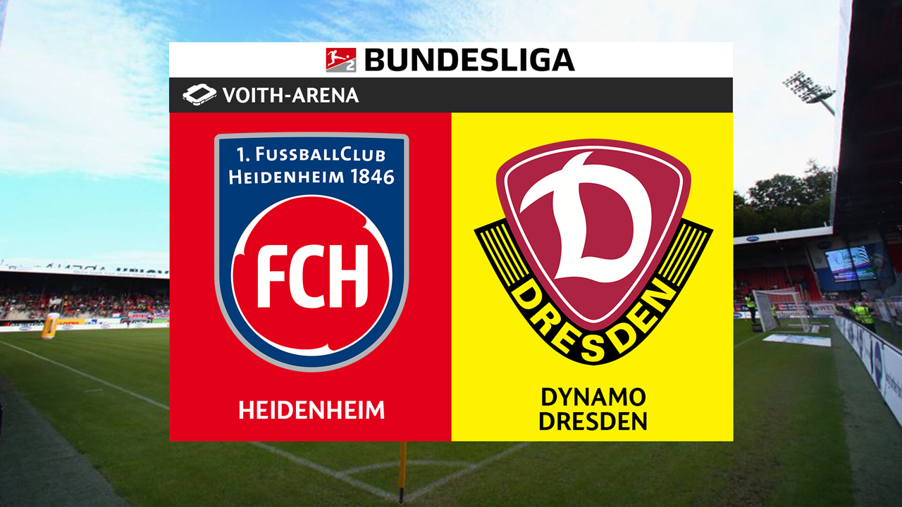 Heidenheim vs Dynamo Dresden poster