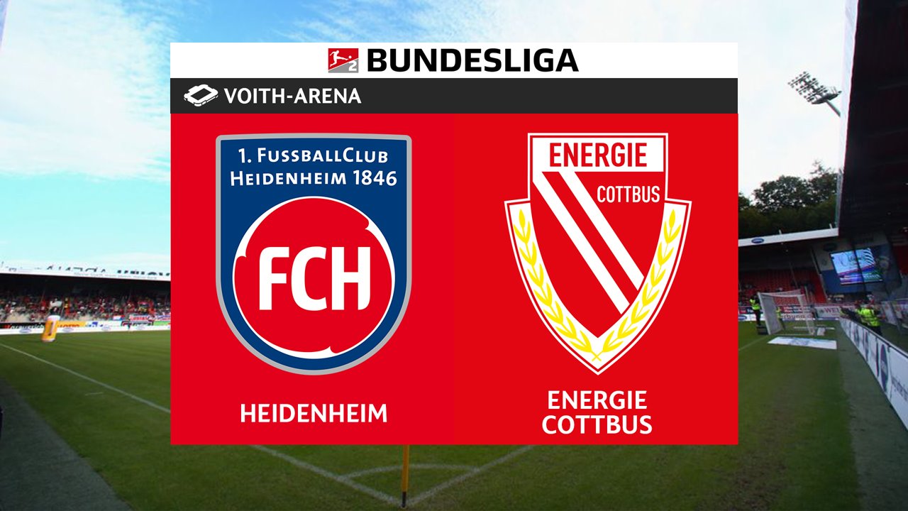 Heidenheim vs Energie Cottbus poster