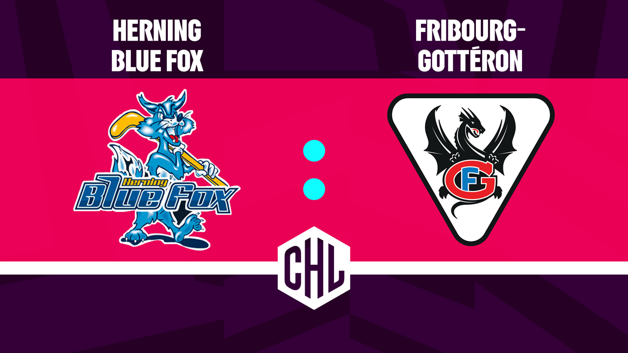 Herning Blue Fox vs HC Fribourg-Gottéron poster