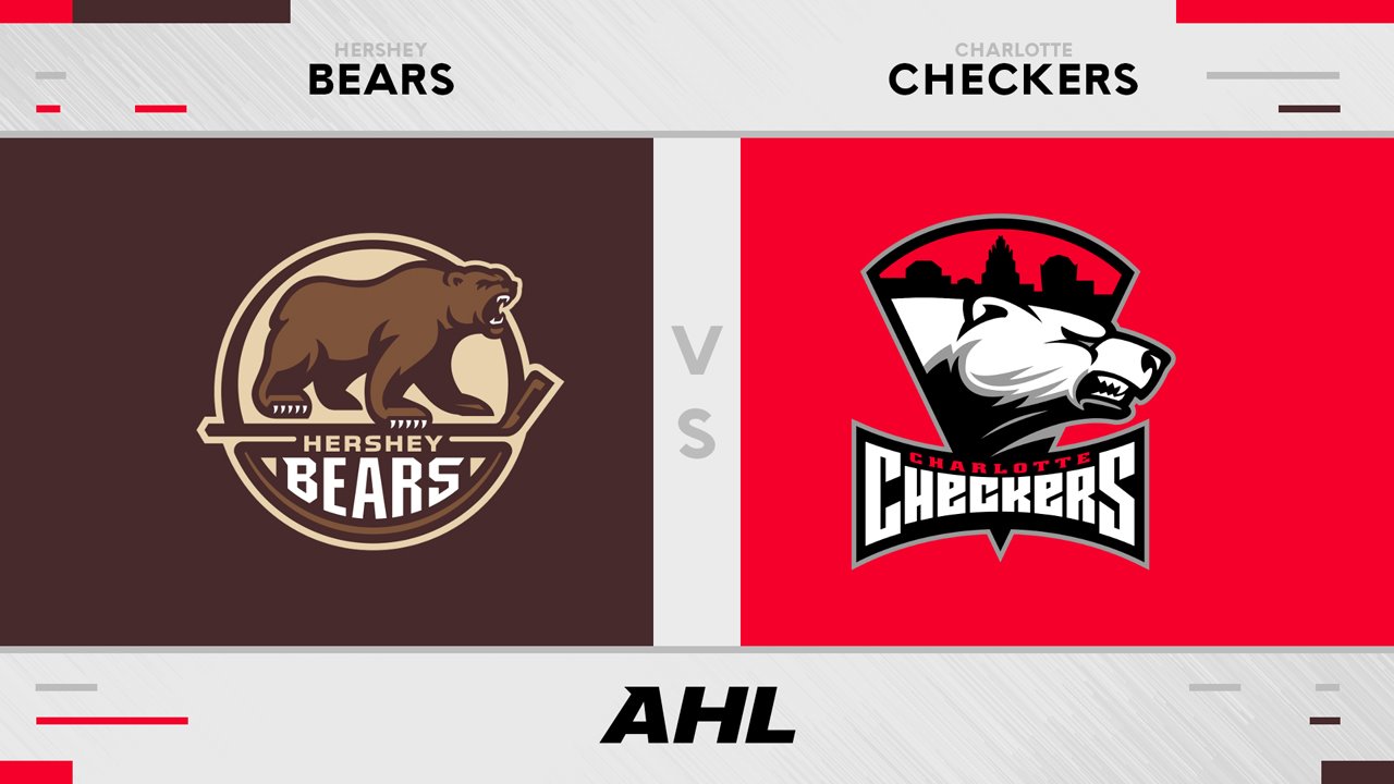 Hershey Bears vs Charlotte Checkers poster