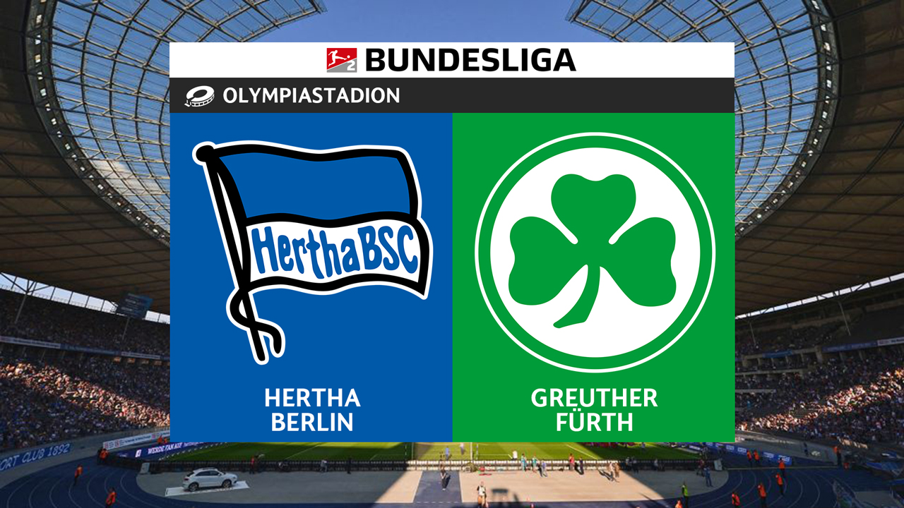 Hertha vs Greuther Fürth poster