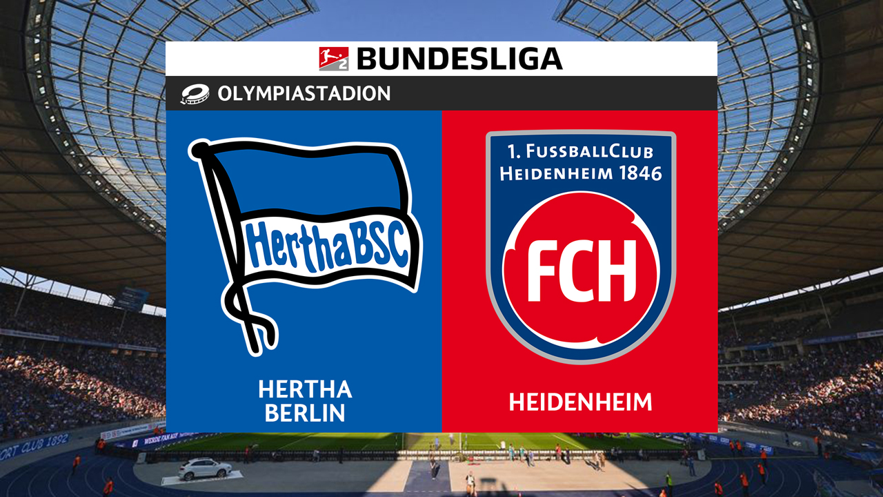 Hertha vs Heidenheim poster