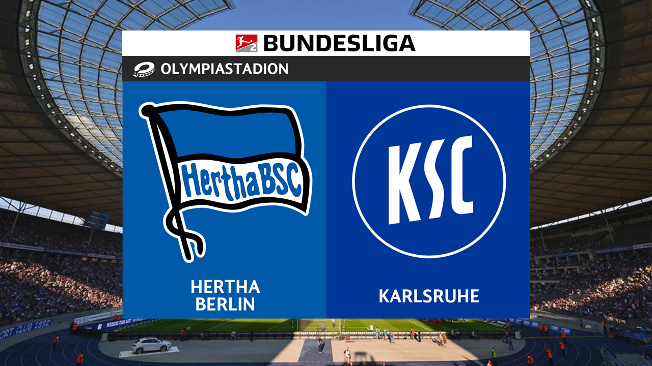 Hertha vs Karlsruhe poster