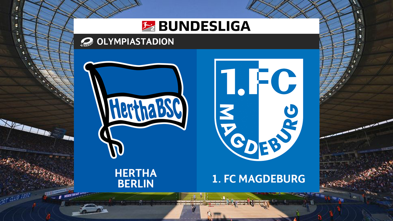 Hertha vs Magdeburg poster