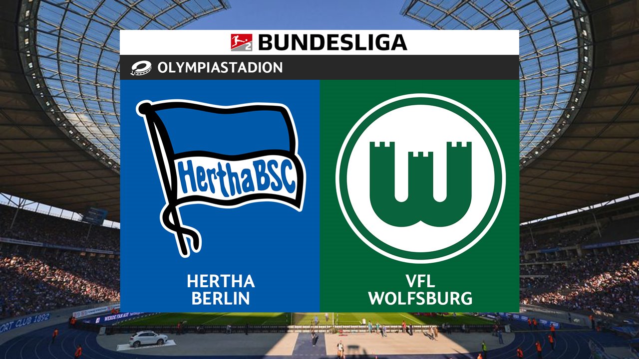 Hertha vs Wolfsburg poster