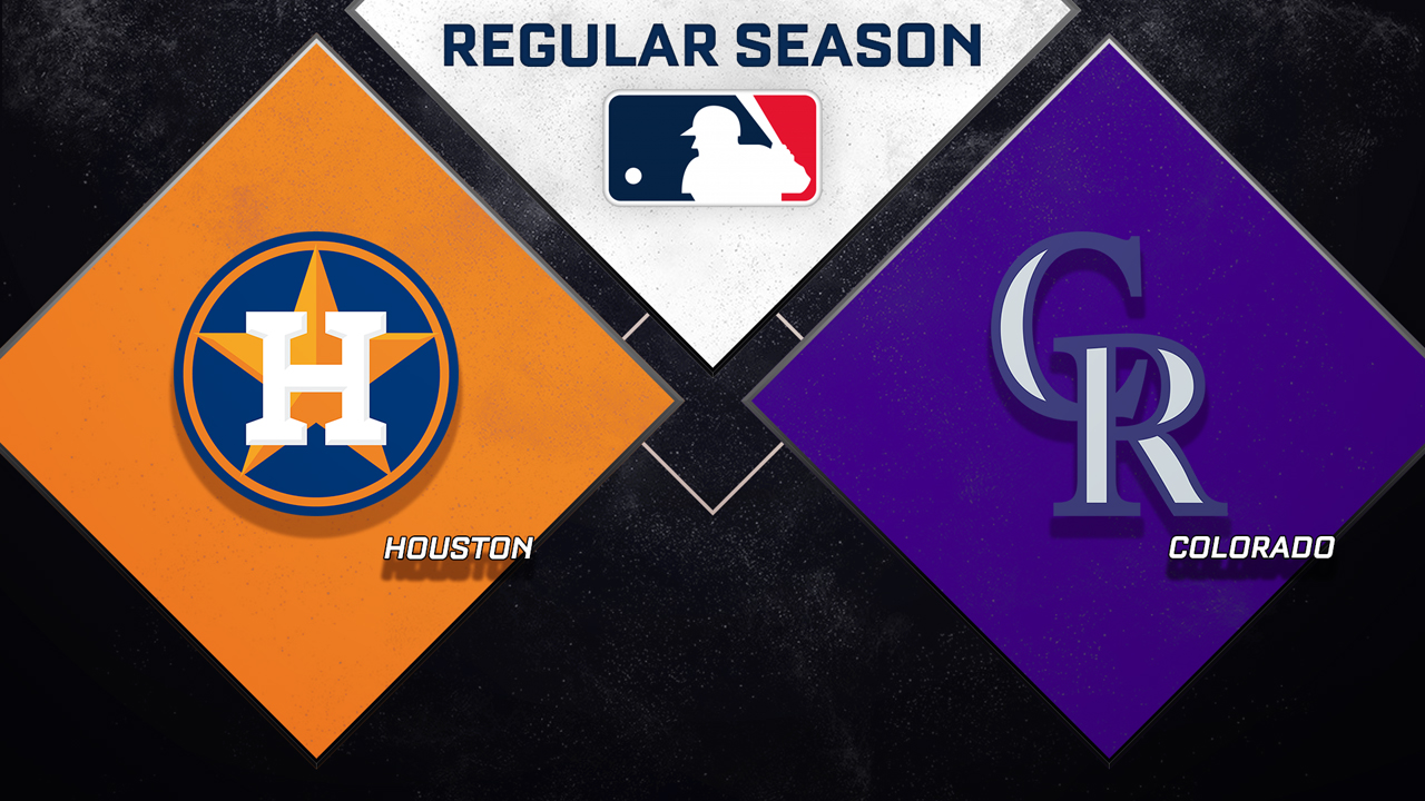 Houston Astros vs Colorado Rockies poster