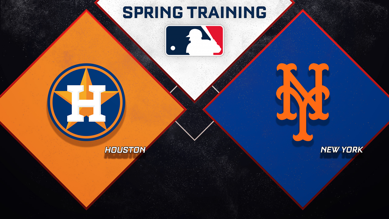 Houston Astros vs New York Mets poster