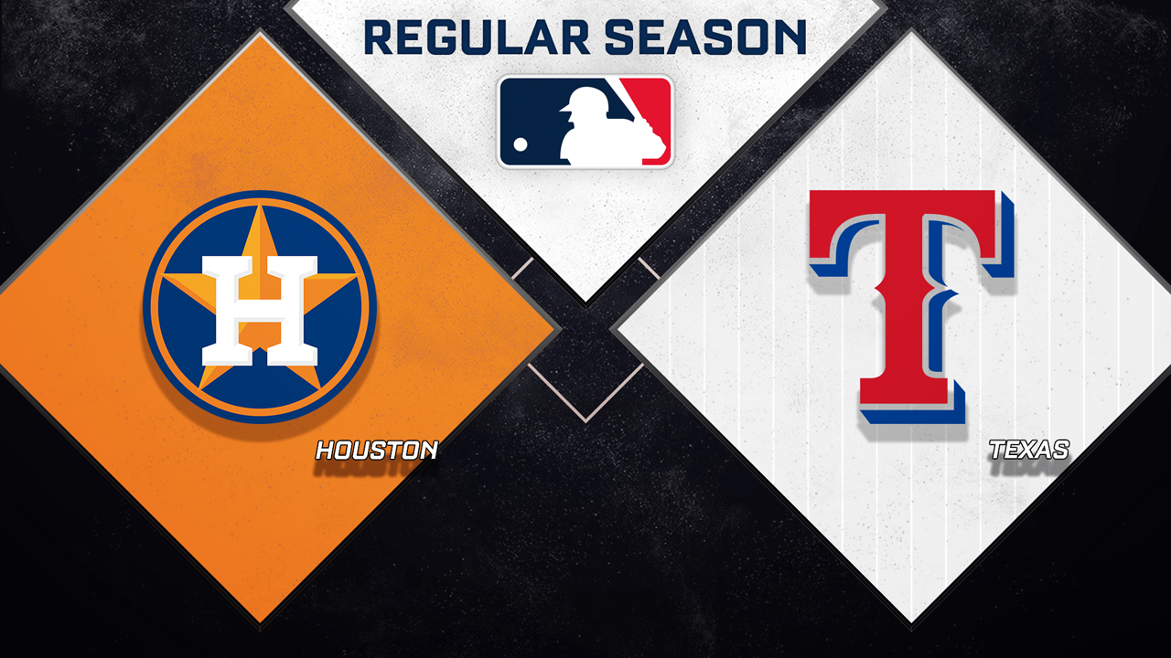 Houston Astros vs Texas Rangers poster
