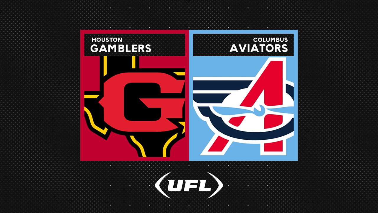Houston Gamblers vs Columbus Aviators poster