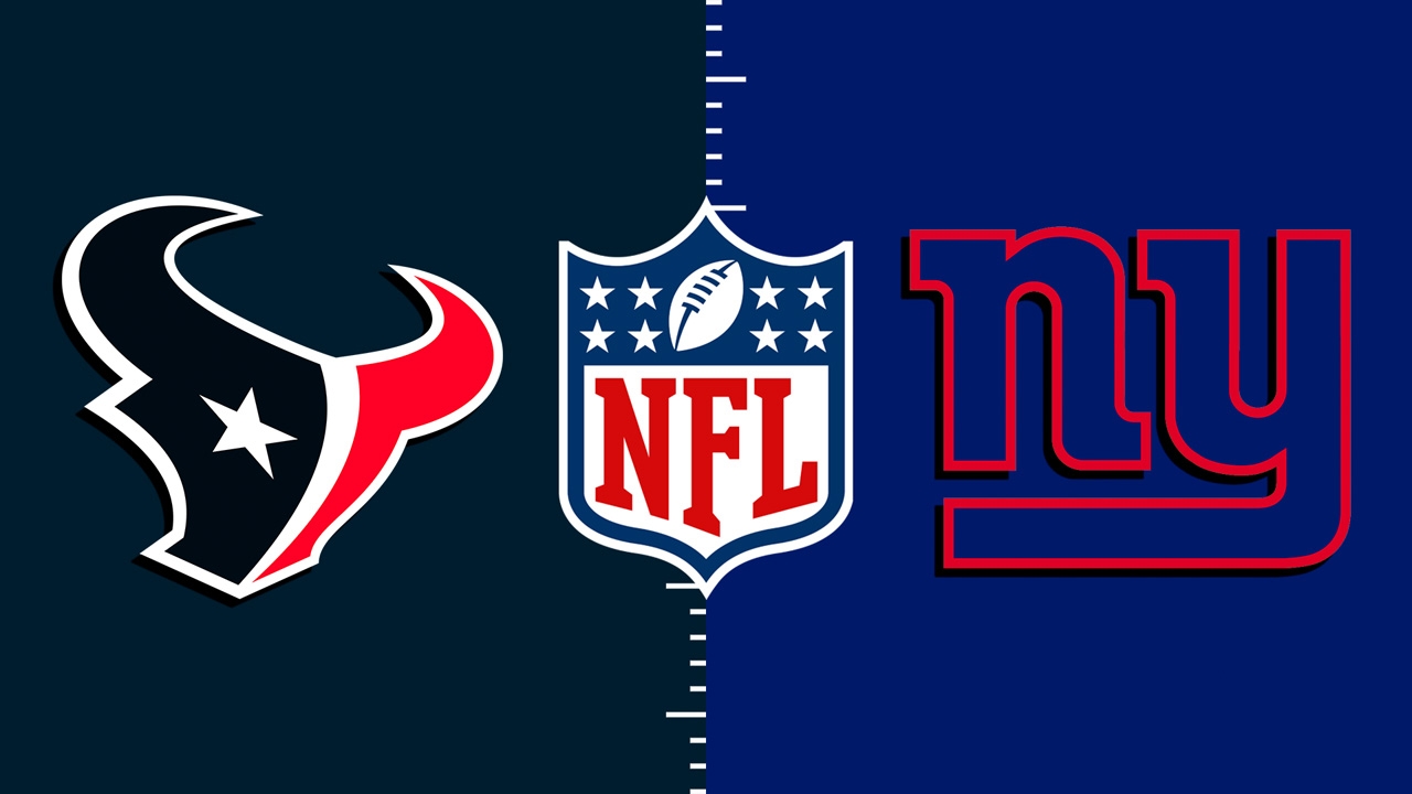 Houston Texans vs New York Giants poster