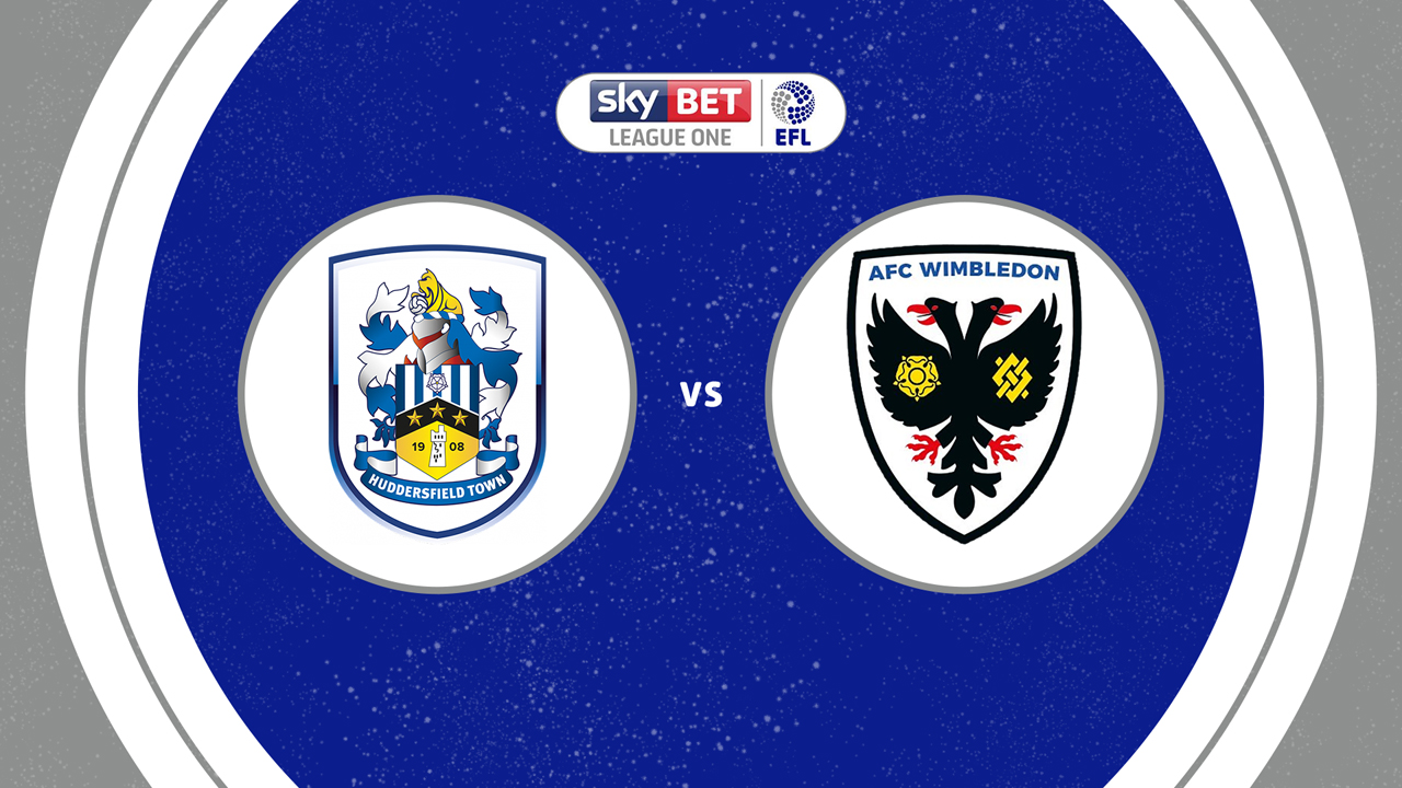 Huddersfield Town vs AFC Wimbledon poster