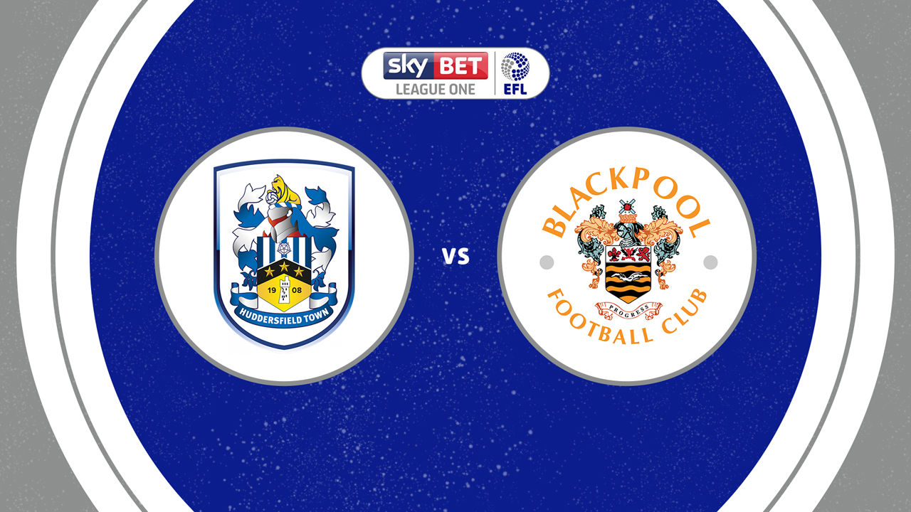 Huddersfield Town vs Blackpool poster