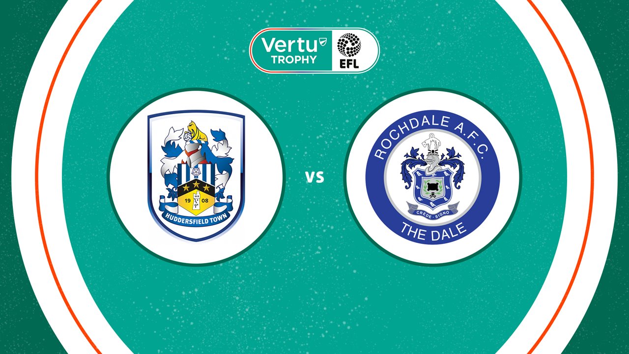 Huddersfield Town vs Rochdale poster