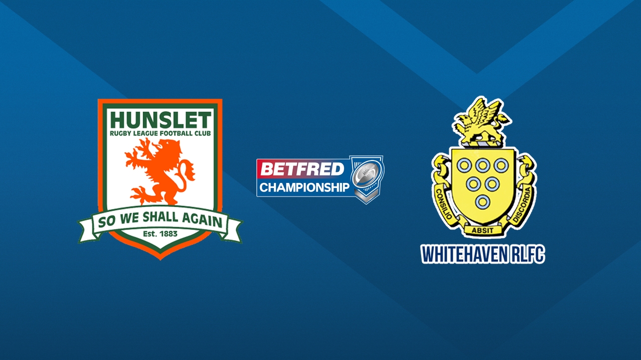 Hunslet RLFC vs Whitehaven RLFC poster