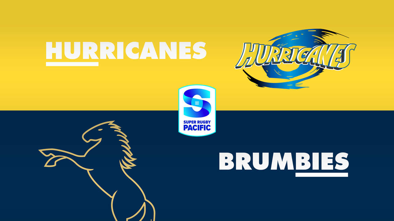 Hurricanes Super Rugby vs ACT Brumbies poster