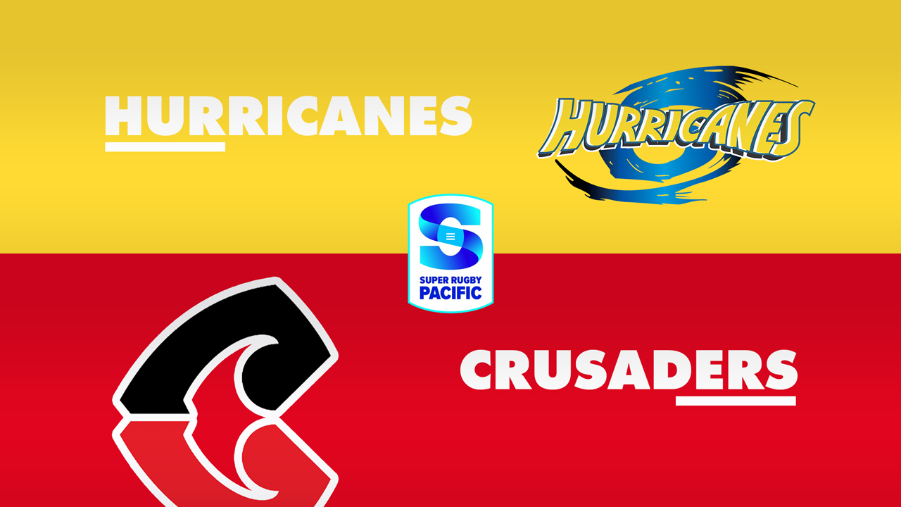 Hurricanes Super Rugby vs Crusaders Super Rugby poster