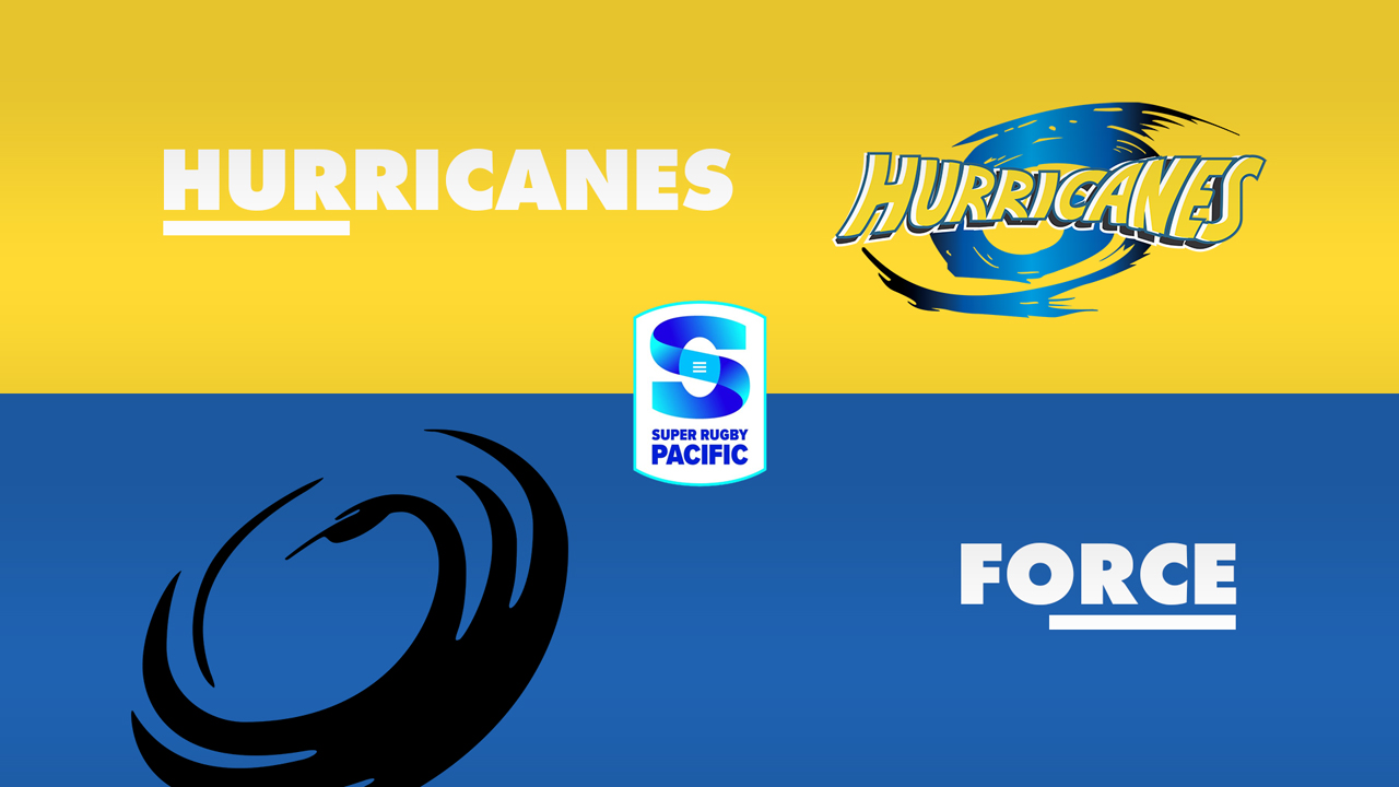 Hurricanes Super Rugby vs Western Force poster