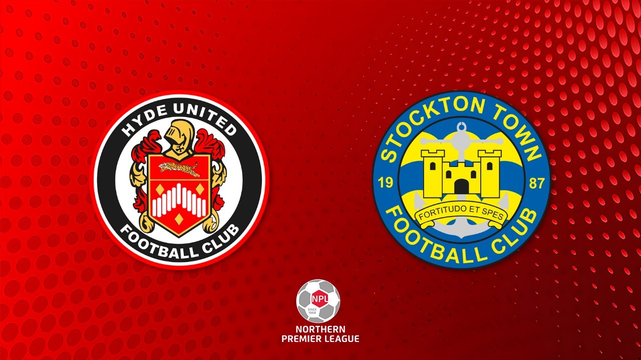 Hyde United vs Stockton Town poster