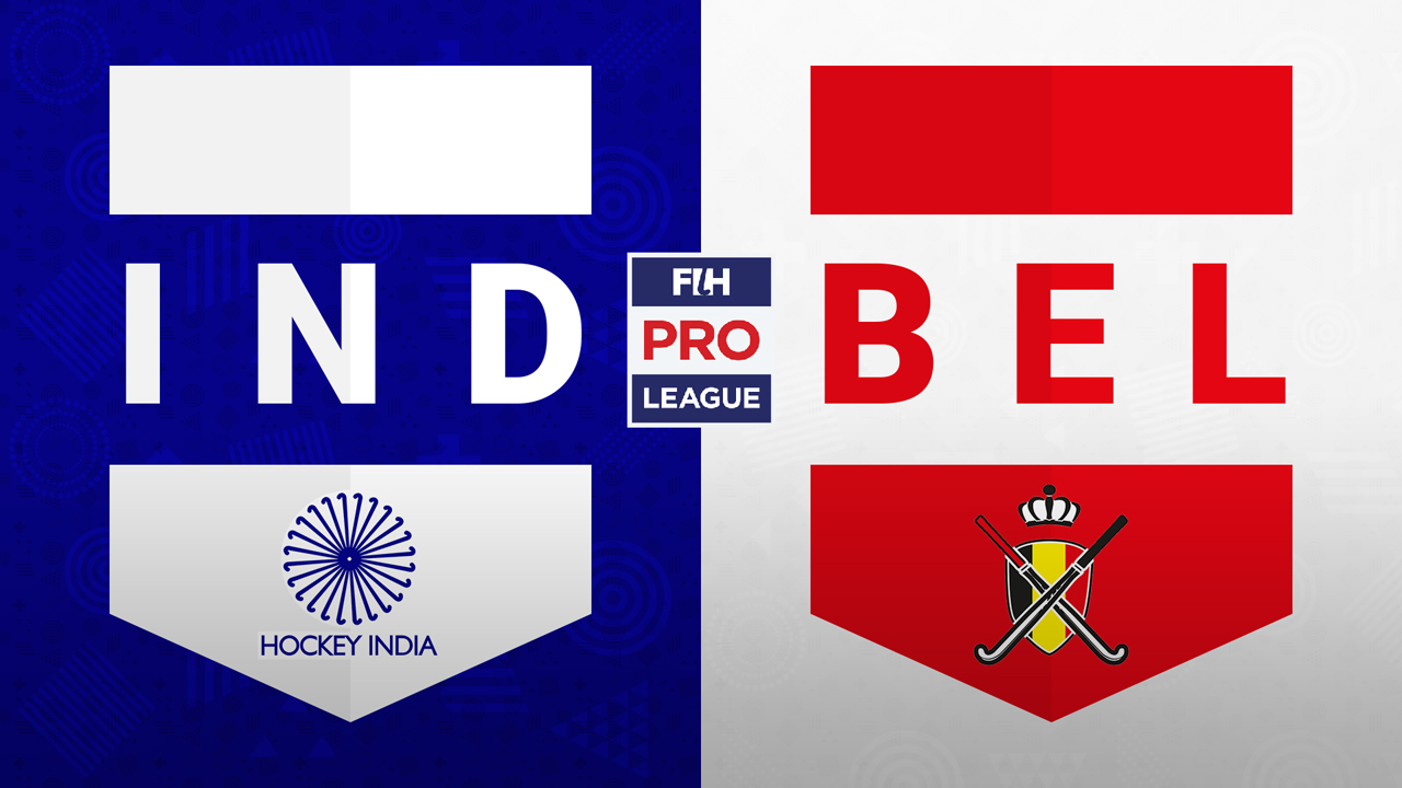 India Hockey vs Belgium Hockey poster