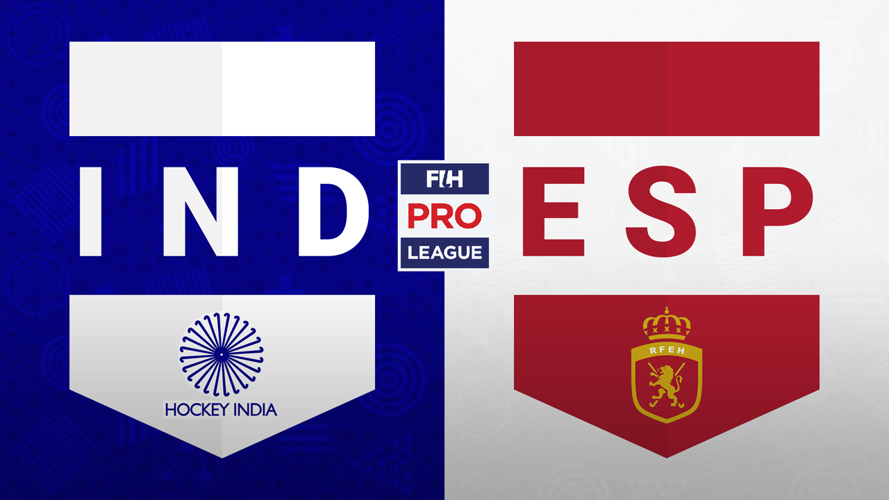 India Hockey vs Spain Hockey poster