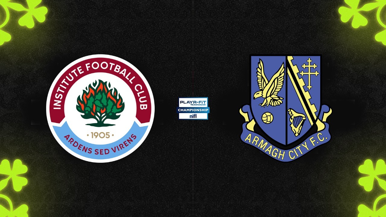 Institute vs Armagh City poster