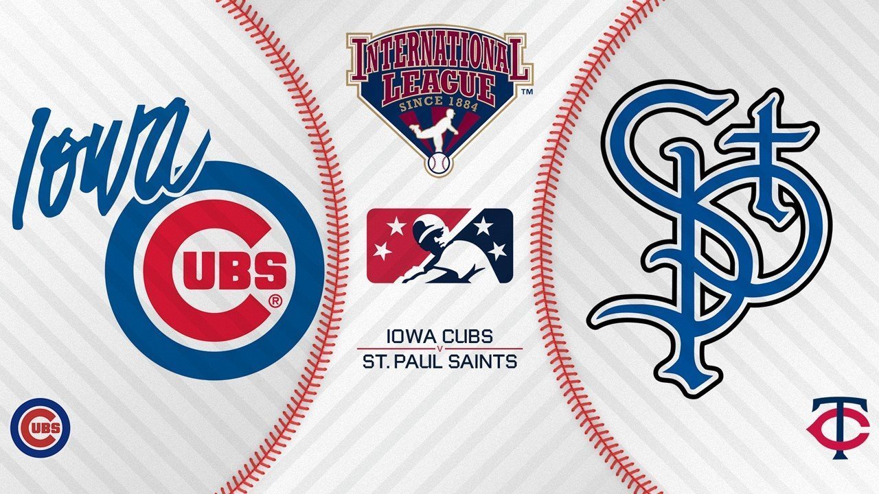 Iowa Cubs vs St. Paul Saints poster