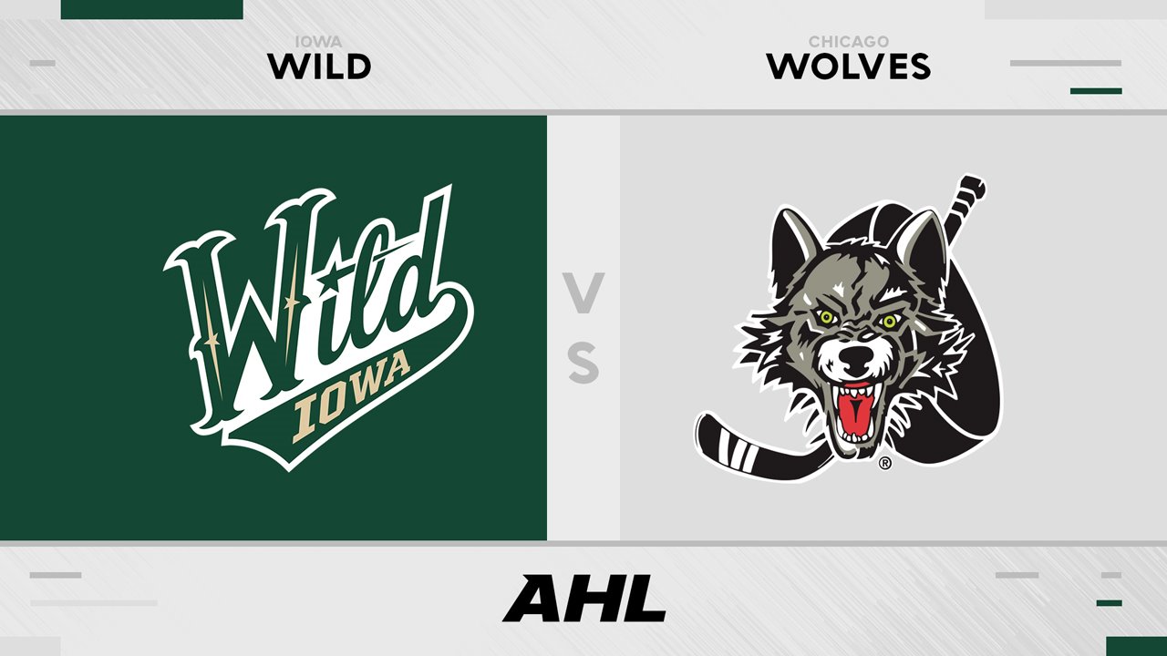 Iowa Wild vs Chicago Wolves poster