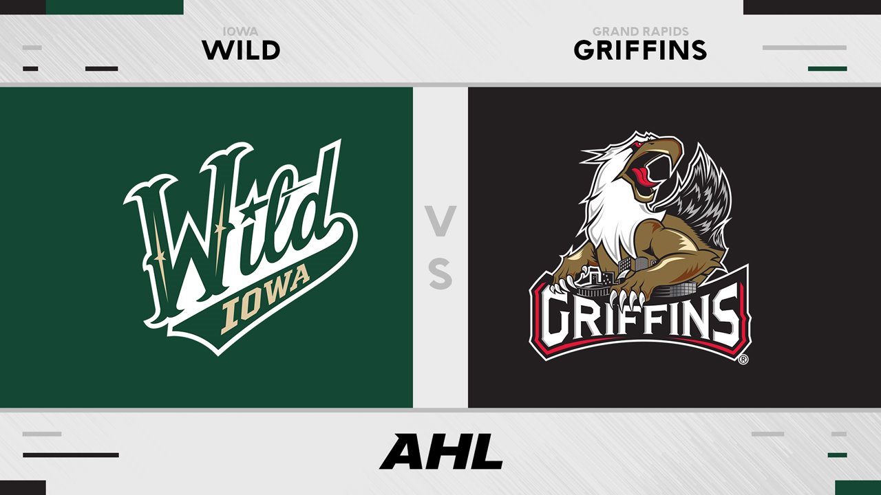Iowa Wild vs Grand Rapids Griffins poster
